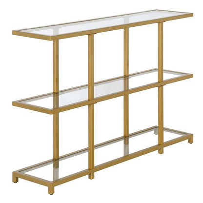Hudson & Canal - Greenwich 42in Wide Rectangular Console Table in Brass - AT1285 veiw 1