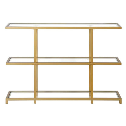 Hudson & Canal - Greenwich 42in Wide Rectangular Console Table in Brass - AT1285 veiw 3