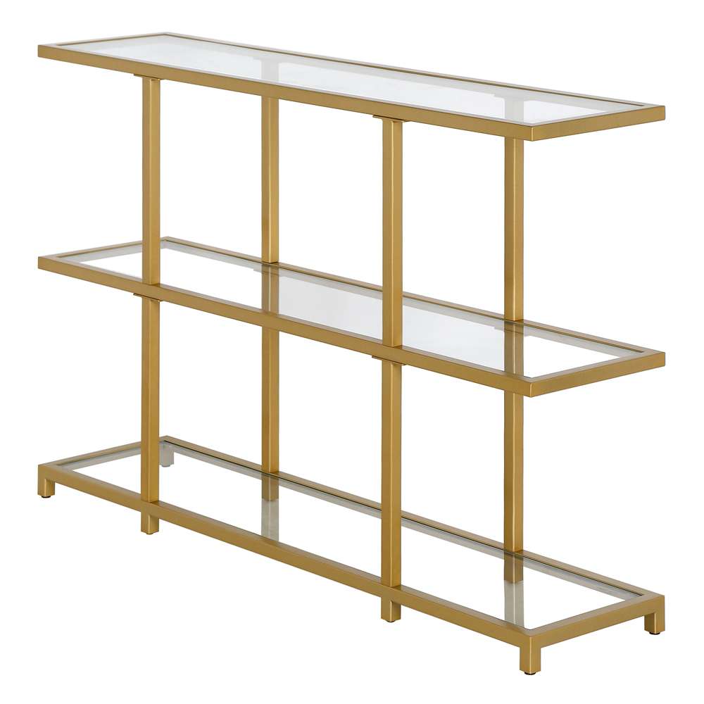 Hudson & Canal - Greenwich 42in Wide Rectangular Console Table in Brass - AT1285 veiw 4