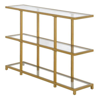 Hudson & Canal - Greenwich 42in Wide Rectangular Console Table in Brass - AT1285 veiw 4