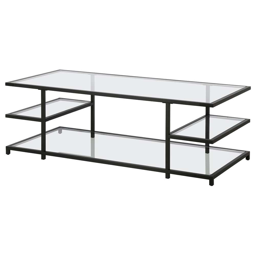 Hudson & Canal - Greenwich 54in Wide Rectangular Coffee Table in Blackened Bronze - CT1612 veiw 4