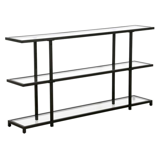 Hudson & Canal - Greenwich 55in Wide Rectangular Console Table in Blackened Bronze - AT1218 veiw 1