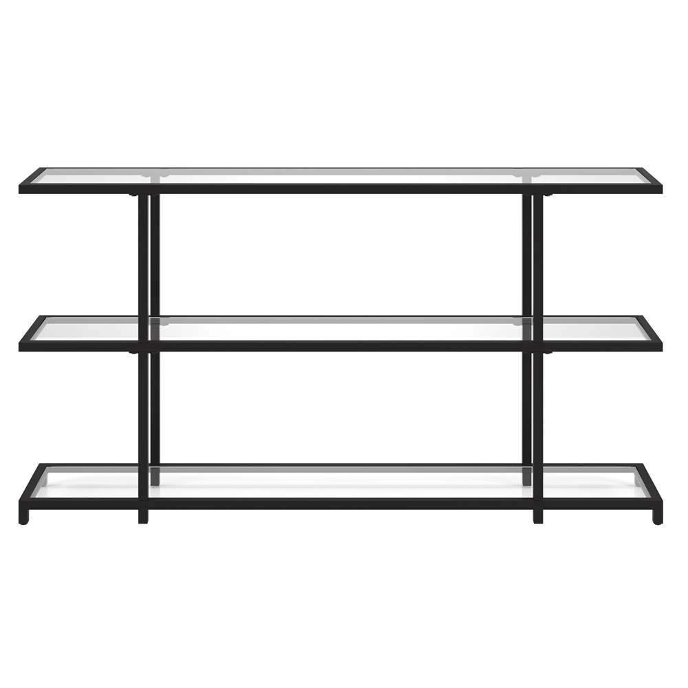 Hudson & Canal - Greenwich 55in Wide Rectangular Console Table in Blackened Bronze - AT1218 veiw 3