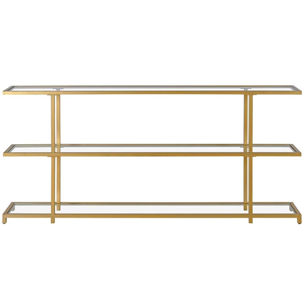 Hudson & Canal - Greenwich 64in Wide Rectangular Console Table in Brass - AT1287 veiw 3