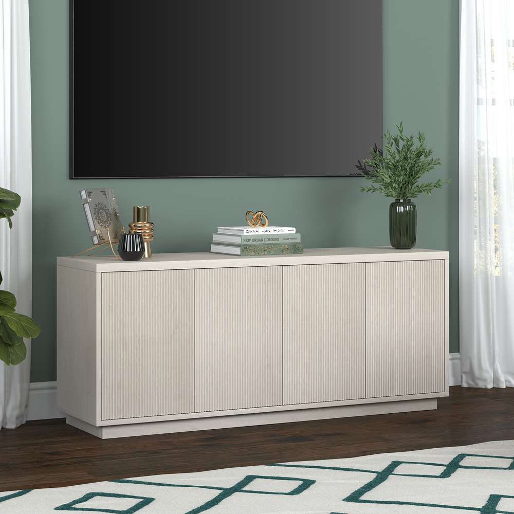 Hudson & Canal - Hanson Rectangular TV Stand for TVs up to 65in in Alder White - TV2101 veiw 6
