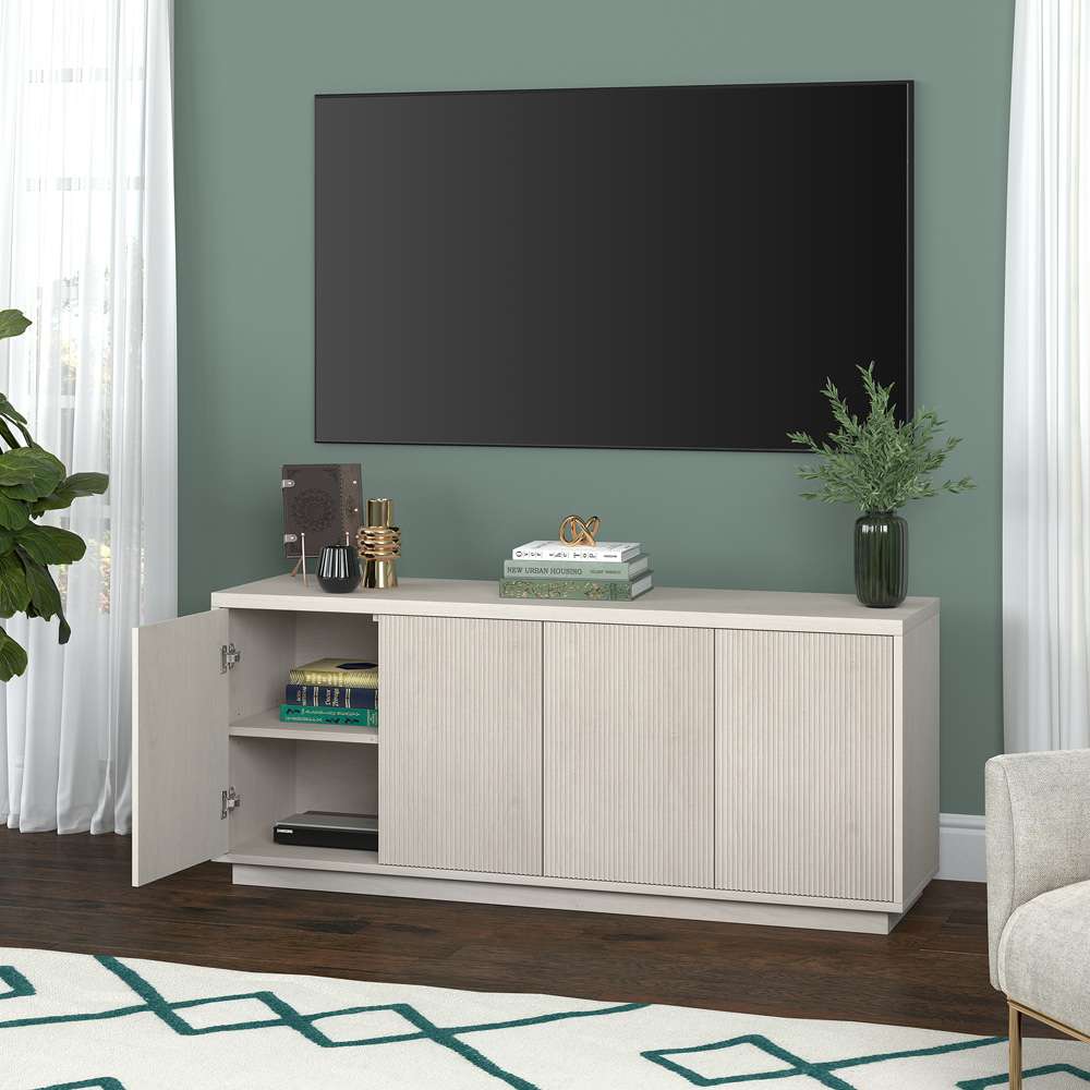 Hudson & Canal - Hanson Rectangular TV Stand for TVs up to 65in in Alder White - TV2101 veiw 7