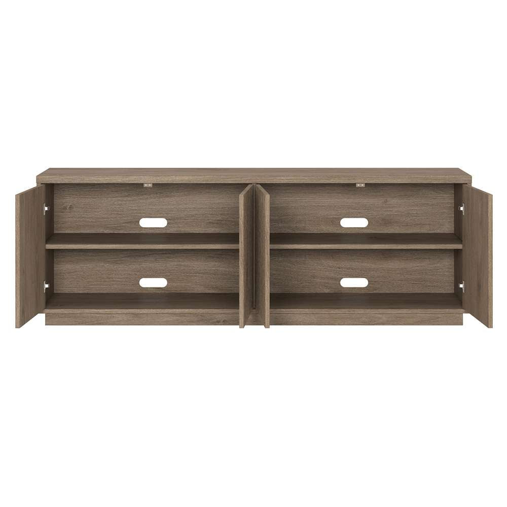 Hudson & Canal - Hanson Rectangular TV Stand for TVs up to 75in in Antiqued Gray Oak - TV2045 veiw 4