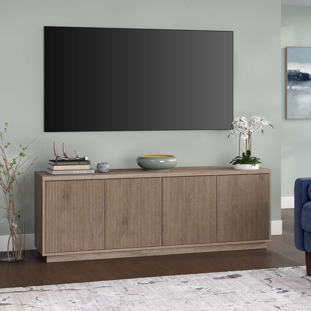 Hudson & Canal - Hanson Rectangular TV Stand for TVs up to 75in in Antiqued Gray Oak - TV2045 veiw 6