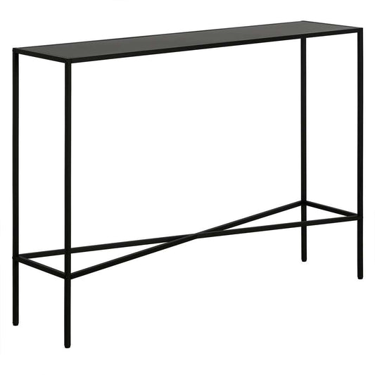 Hudson & Canal - Henley 42in Wide Rectangular Console Table with Metal Top in Blackened Bronze - AT1277 veiw 1