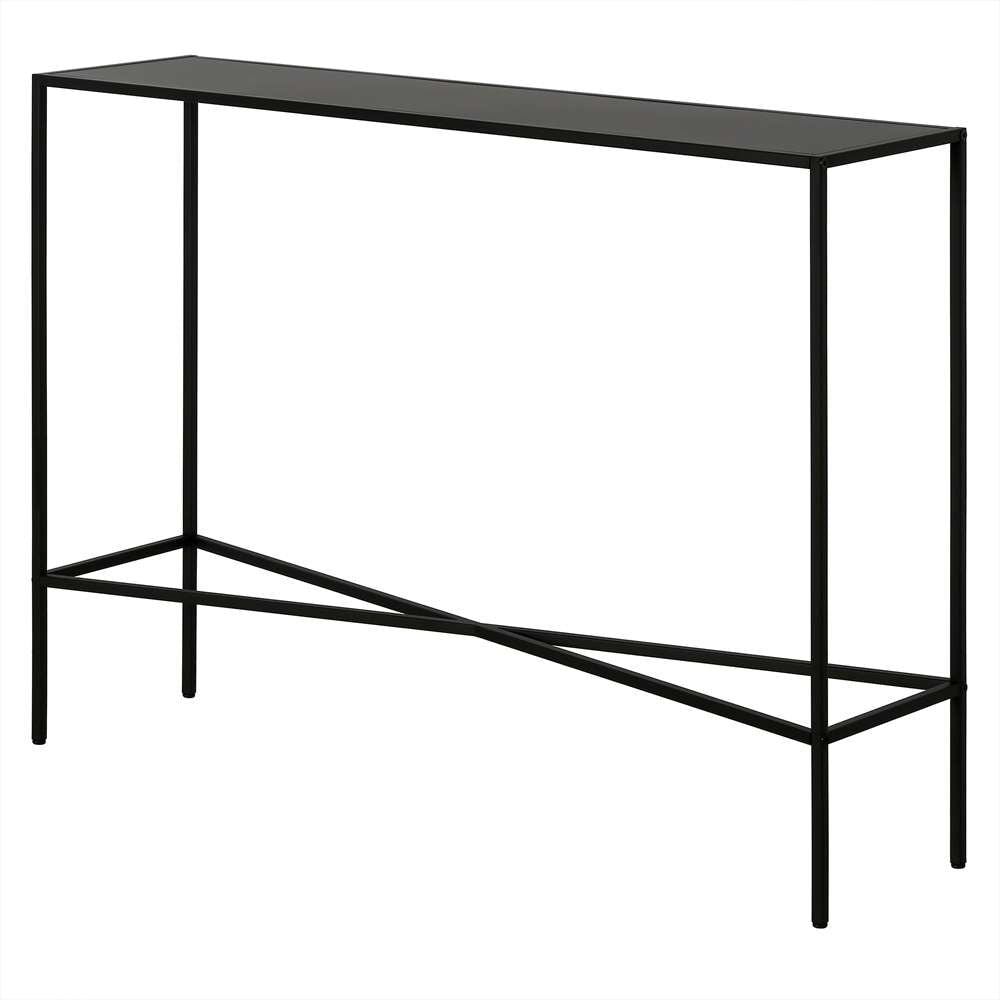 Hudson & Canal - Henley 42in Wide Rectangular Console Table with Metal Top in Blackened Bronze - AT1277 veiw 4