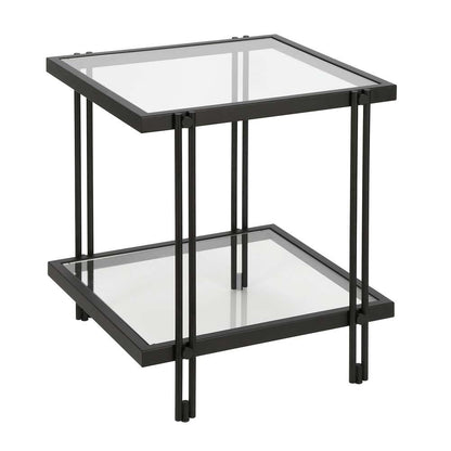 Hudson & Canal - Inez 20in Wide Square Side Table in Blackened Bronze - ST0319 veiw 1