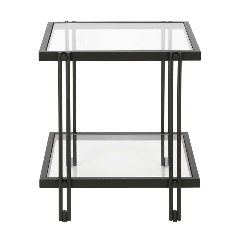 Hudson & Canal - Inez 20in Wide Square Side Table in Blackened Bronze - ST0319 veiw 3