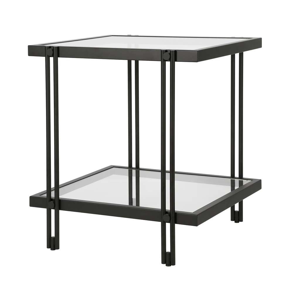 Hudson & Canal - Inez 20in Wide Square Side Table in Blackened Bronze - ST0319 veiw 4
