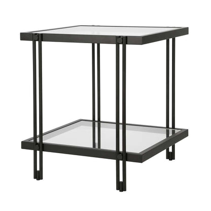 Hudson & Canal - Inez 20in Wide Square Side Table in Blackened Bronze - ST0319 veiw 4