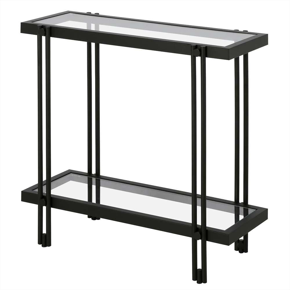 Hudson & Canal - Inez 24in Wide Rectangular Side Table in Blackened Bronze - ST1316 veiw 4