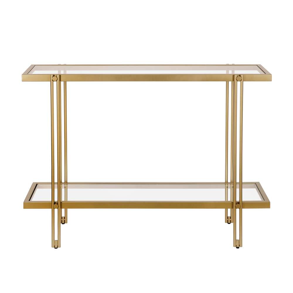 Hudson & Canal - Inez 42in Wide Rectangular Console Table in Brass - AT0314 veiw 3