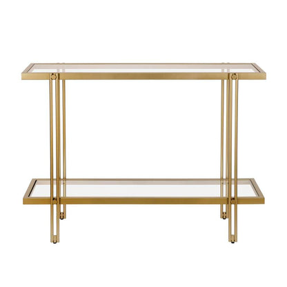 Hudson & Canal - Inez 42in Wide Rectangular Console Table in Brass - AT0314 veiw 3