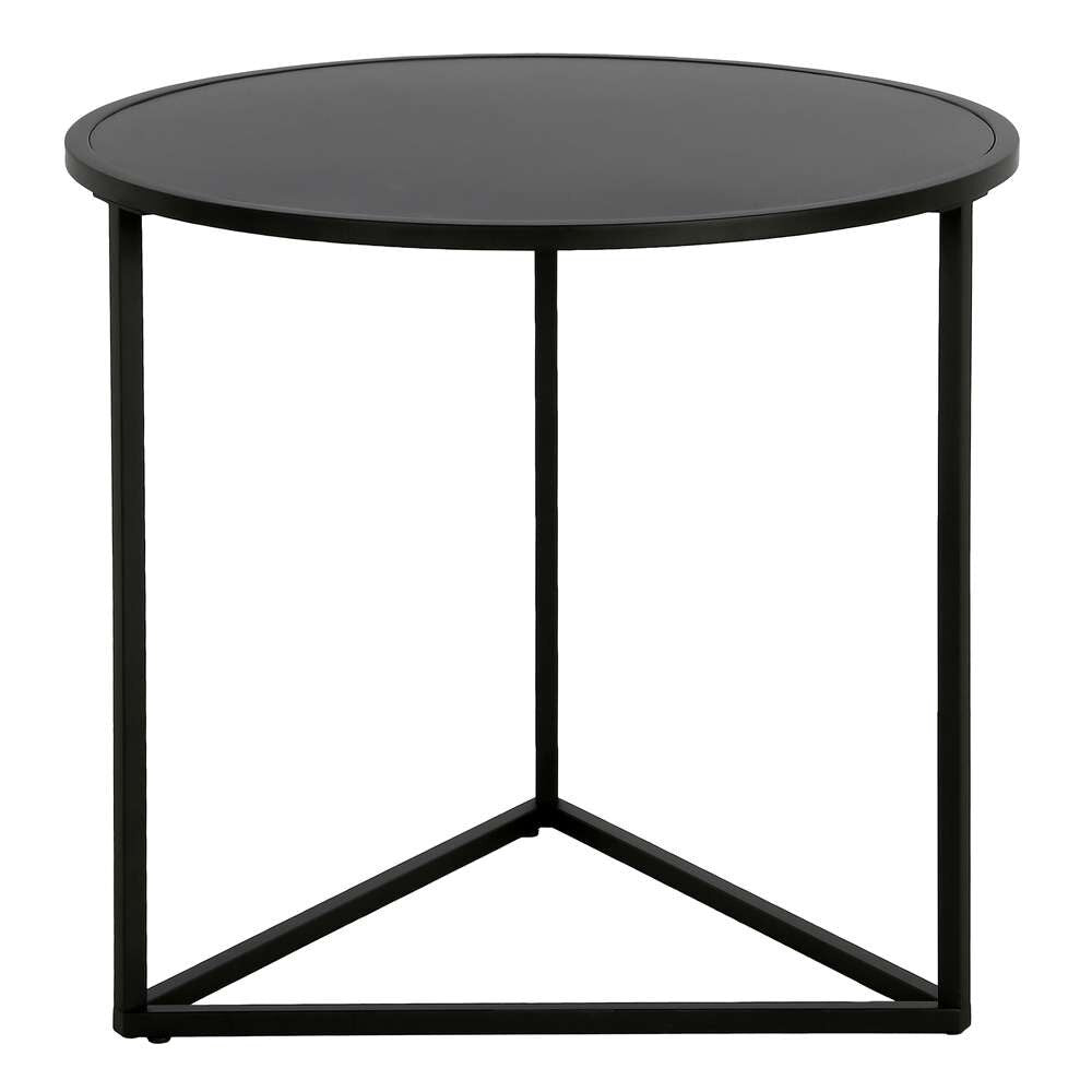 Hudson & Canal - Jenson 24in Wide Round Side Table with Metal Top in Blackened Bronze - ST1470 veiw 3