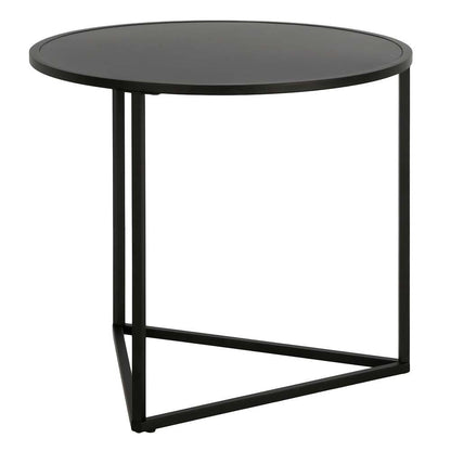 Hudson & Canal - Jenson 24in Wide Round Side Table with Metal Top in Blackened Bronze - ST1470 veiw 4