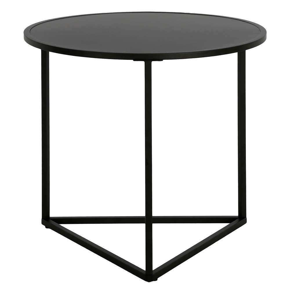 Hudson & Canal - Jenson 24in Wide Round Side Table with Metal Top in Blackened Bronze - ST1470 veiw 5