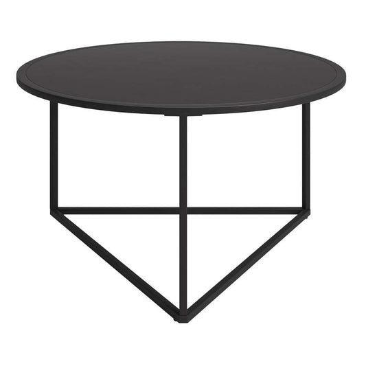 Hudson & Canal - Jenson 33in Wide Round Coffee Table with Metal Top in Blackened Bronze - CT1207 veiw 3