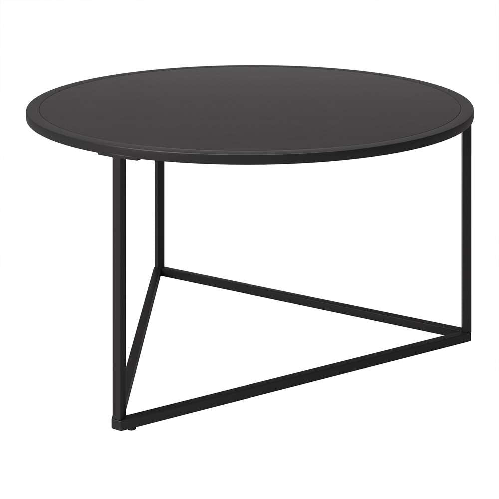 Hudson & Canal - Jenson 33in Wide Round Coffee Table with Metal Top in Blackened Bronze - CT1207 veiw 5