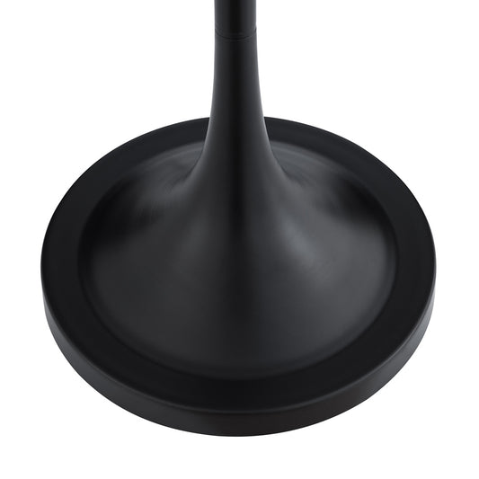 Hudson & Canal - Josephine 62in Tall Floor Lamp with Fabric Shade in Blackened Bronze/White - FL0549