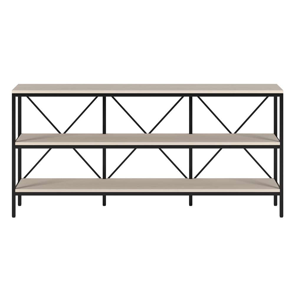 Hudson & Canal - Kira 64in Wide Rectangular Console Table In Blackened Bronze/Alder White - AT2153 veiw 2