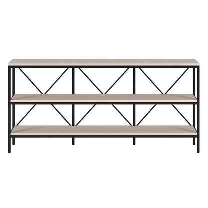 Hudson & Canal - Kira 64in Wide Rectangular Console Table In Blackened Bronze/Alder White - AT2153 veiw 2