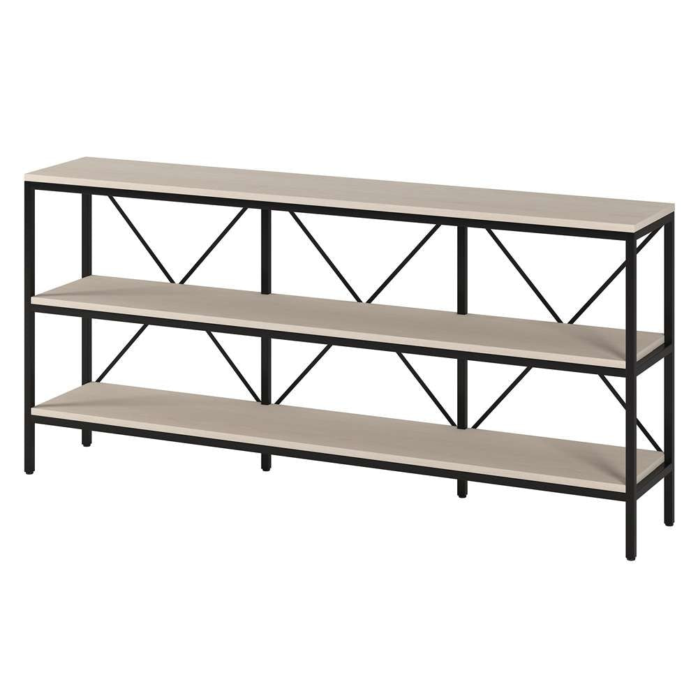 Hudson & Canal - Kira 64in Wide Rectangular Console Table In Blackened Bronze/Alder White - AT2153 veiw 3