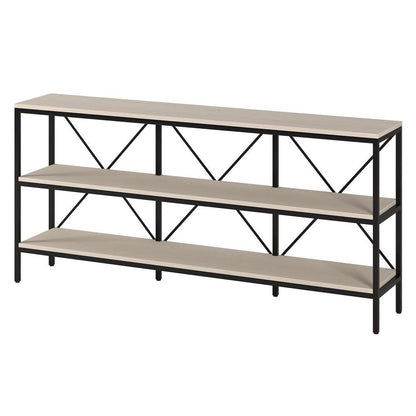 Hudson & Canal - Kira 64in Wide Rectangular Console Table In Blackened Bronze/Alder White - AT2153 veiw 3