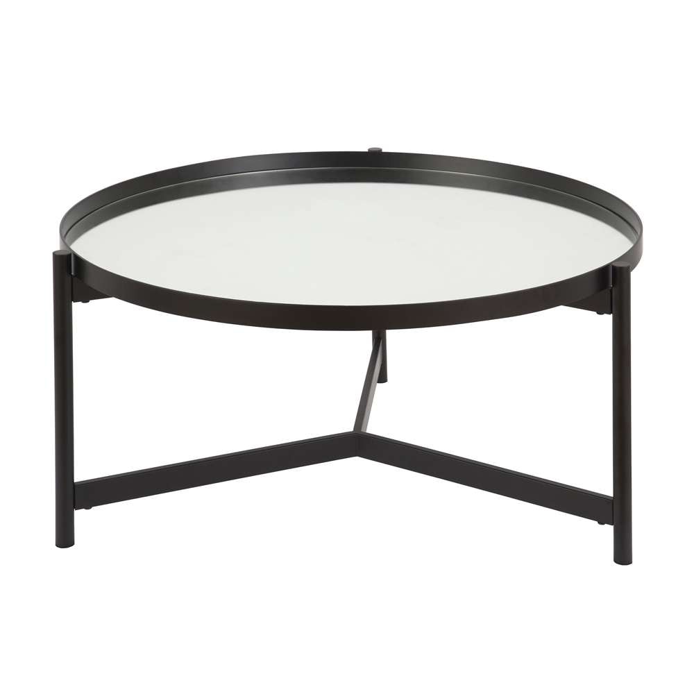 Hudson & Canal - Kismet 36 Wide Round Coffee Table in Blackened Bronze - CT0092 veiw 1