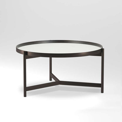 Hudson & Canal - Kismet 36 Wide Round Coffee Table in Blackened Bronze - CT0092 veiw 4