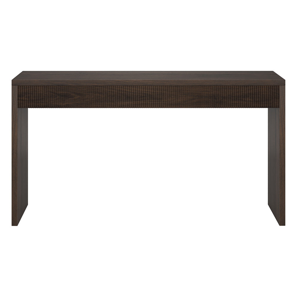 Hudson & Canal - Lawrence 55in Wide Rectangular Console Table in Alder Brown - AT2240