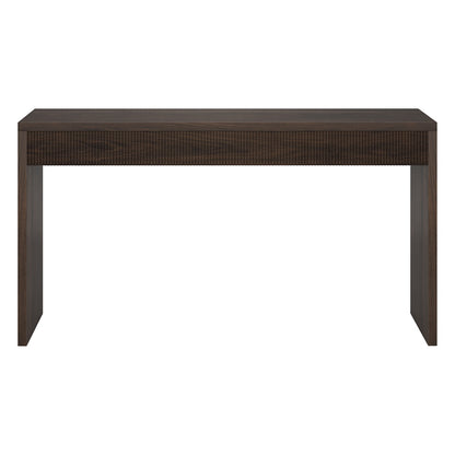 Hudson & Canal - Lawrence 55in Wide Rectangular Console Table in Alder Brown - AT2240