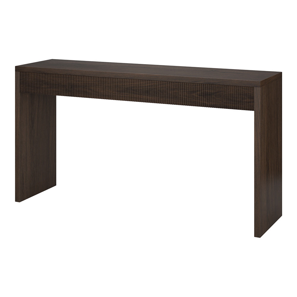 Hudson & Canal - Lawrence 55in Wide Rectangular Console Table in Alder Brown - AT2240