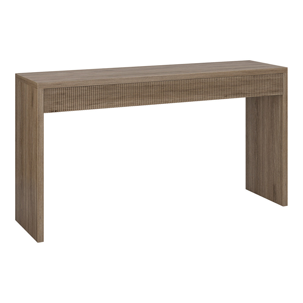 Hudson & Canal - Lawrence 55in Wide Rectangular Console Table in Antiqued Gray Oak - AT2239
