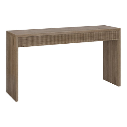 Hudson & Canal - Lawrence 55in Wide Rectangular Console Table in Antiqued Gray Oak - AT2239