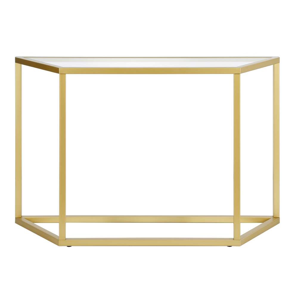 Hudson & Canal - Levi 44in Wide Trapezoid Console Table in Brass - AT0429 veiw 3
