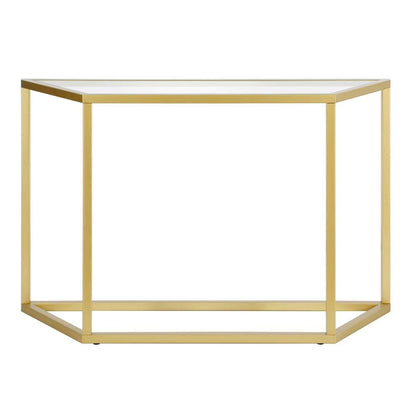 Hudson & Canal - Levi 44in Wide Trapezoid Console Table in Brass - AT0429 veiw 3
