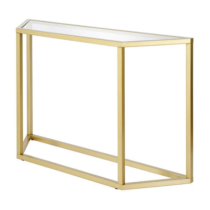 Hudson & Canal - Levi 44in Wide Trapezoid Console Table in Brass - AT0429 veiw 4