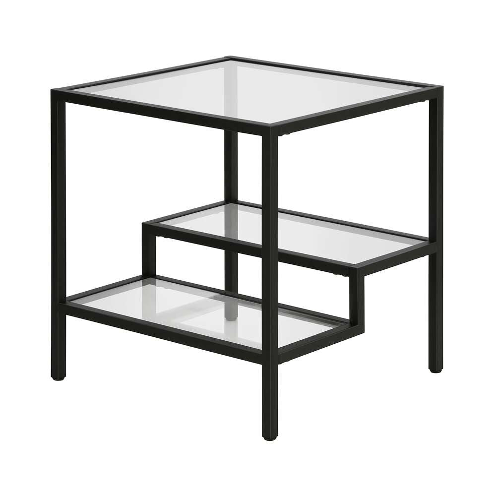 Hudson & Canal - Lovett 20in Wide Square Side Table in Blackened Bronze - ST0313 veiw 1