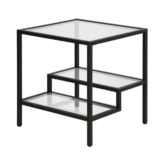 Hudson & Canal - Lovett 20in Wide Square Side Table in Blackened Bronze - ST0313 veiw 1