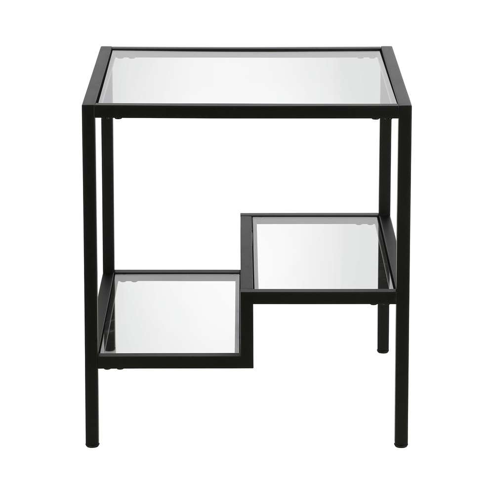Hudson & Canal - Lovett 20in Wide Square Side Table in Blackened Bronze - ST0313 veiw 3