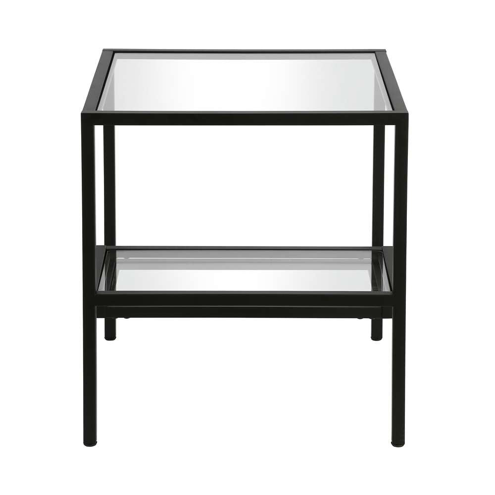 Hudson & Canal - Lovett 20in Wide Square Side Table in Blackened Bronze - ST0313 veiw 4
