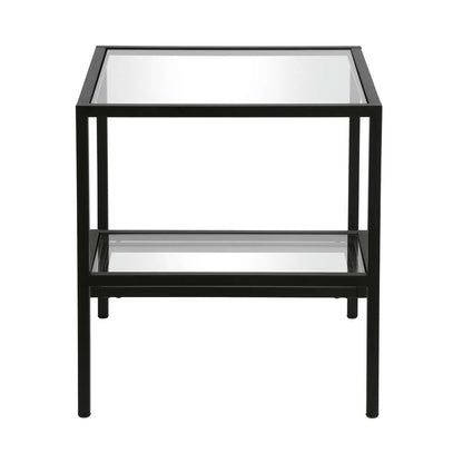 Hudson & Canal - Lovett 20in Wide Square Side Table in Blackened Bronze - ST0313 veiw 4