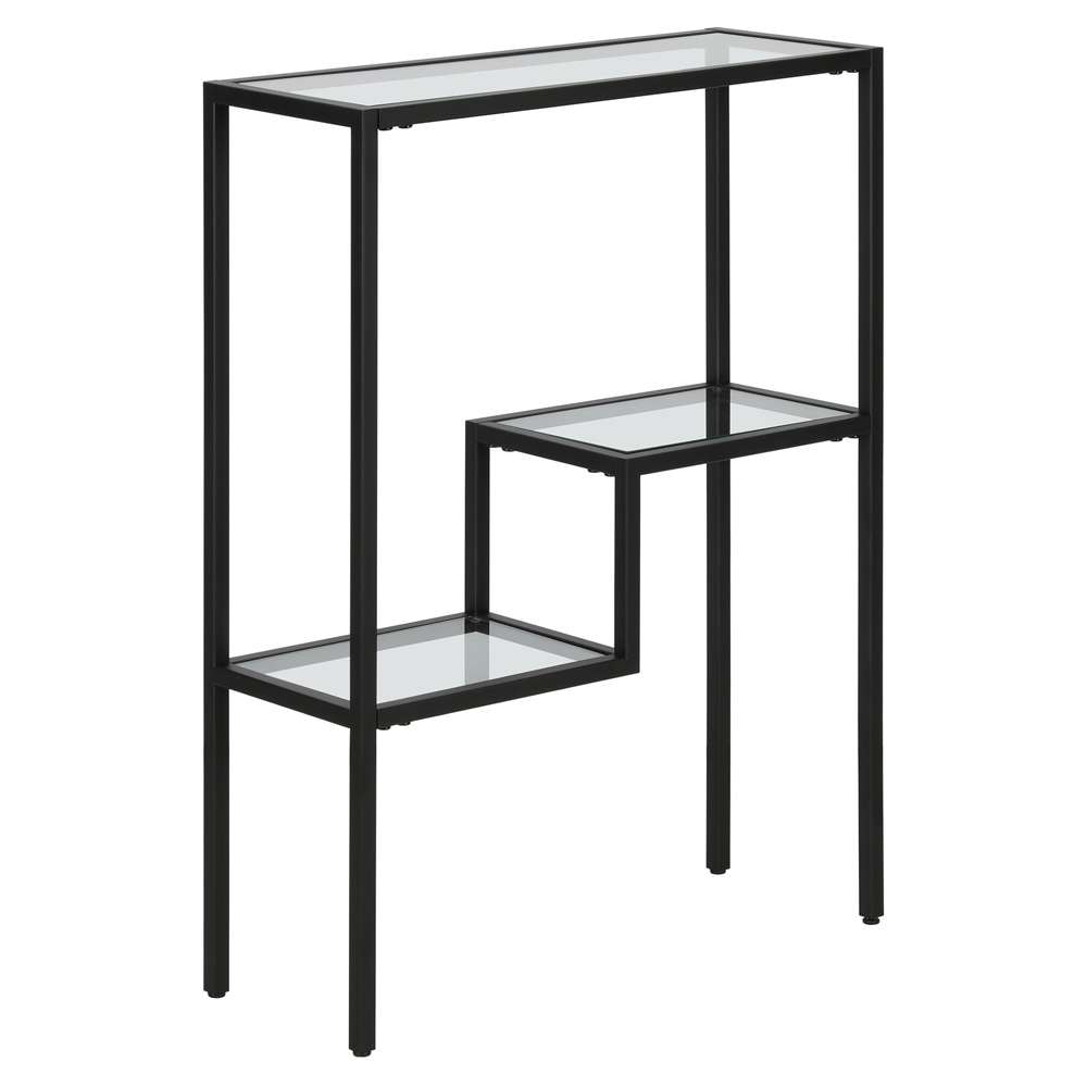 Hudson & Canal - Lovett 22in Wide Rectangular Console Table in Blackened Bronze - AT1703 veiw 1