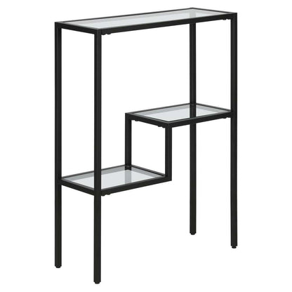 Hudson & Canal - Lovett 22in Wide Rectangular Console Table in Blackened Bronze - AT1703 veiw 1