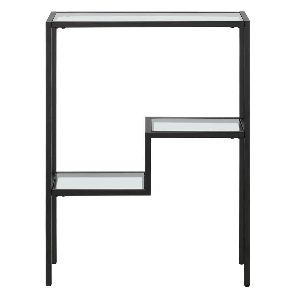 Hudson & Canal - Lovett 22in Wide Rectangular Console Table in Blackened Bronze - AT1703 veiw 3