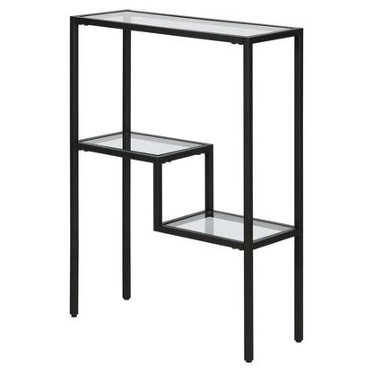 Hudson & Canal - Lovett 22in Wide Rectangular Console Table in Blackened Bronze - AT1703 veiw 4